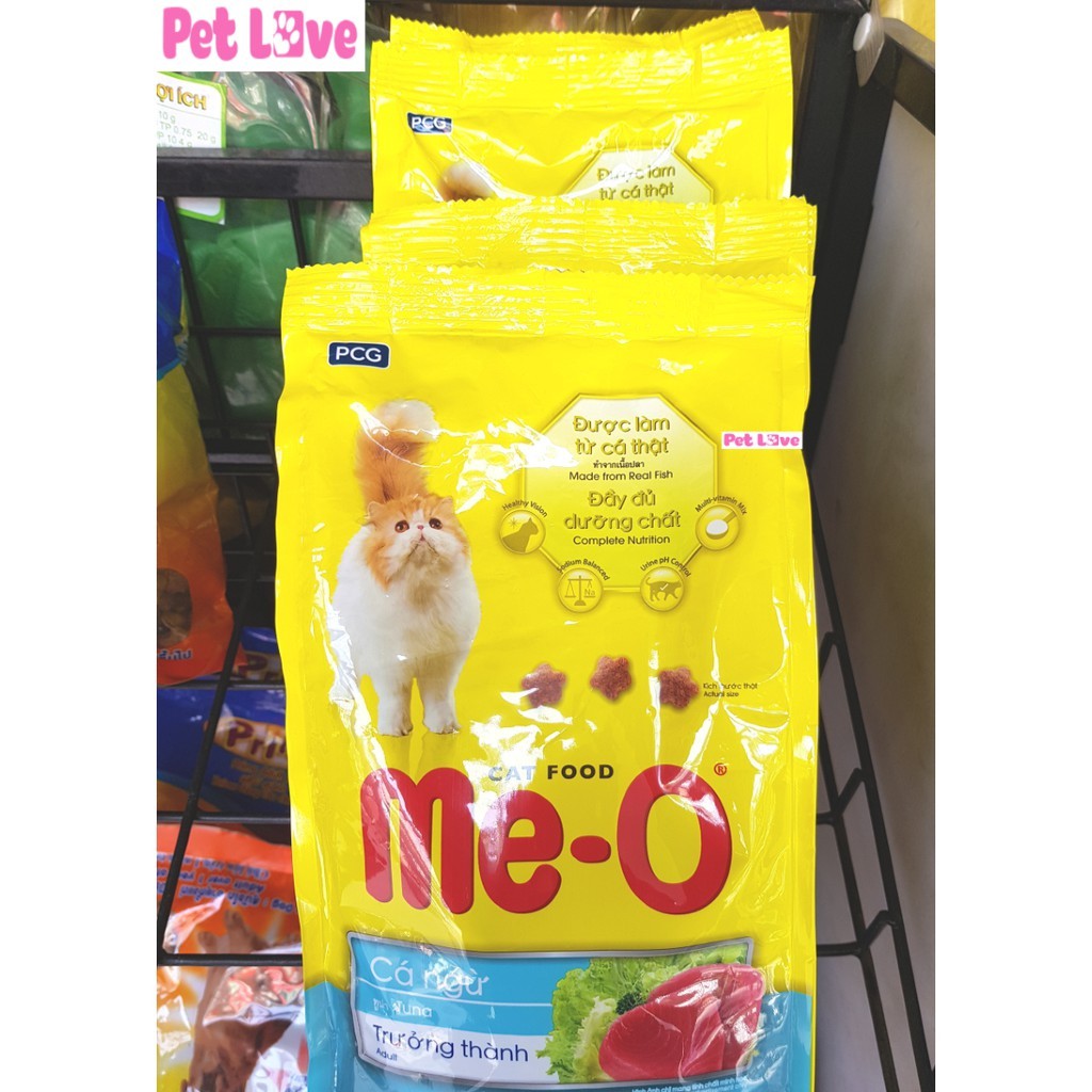 Thức ăn hạt Meo cho mèo lớn (vị cá ngừ, gói 350g)