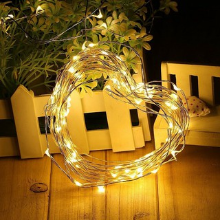 Cuộn 8 mét đèn led trang trí màu vàng nắng( ảnh thật ở cuối)