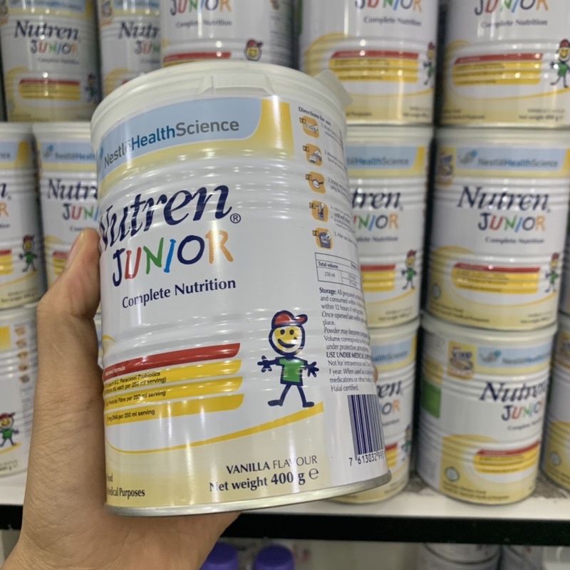 [ Còn hàng] Sữa bột Nutren Junior ( 400- 800g ) dành cho trẻ suy dinh dưỡng