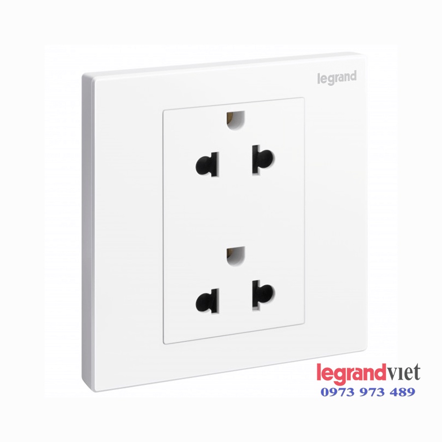 Ổ cắm đôi màu trắng dòng Galion - Legrand