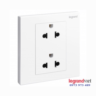 Ổ cắm đôi màu trắng dòng Galion - Legrand