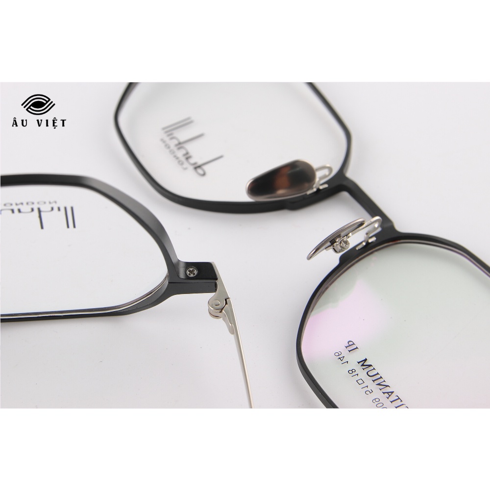 Gọng kính titanium DH 9009 dáng vuông đa giác Full box