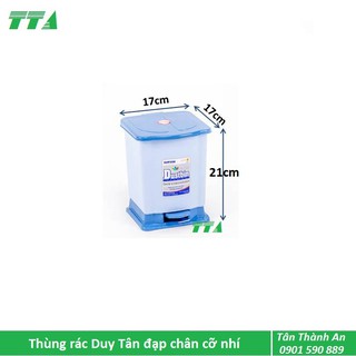 Thùng rác nhựa Duy Tân đạp chân cỡ nhí