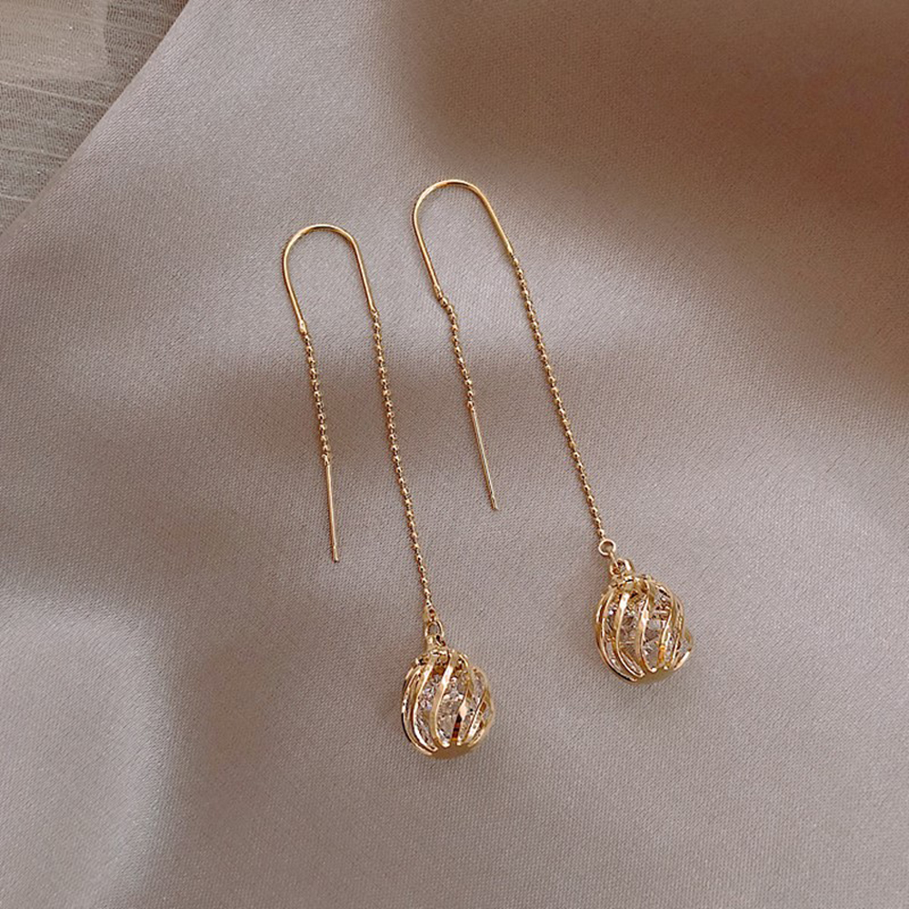 Khuyên Tai Nữ Trang Dáng Dài Tạo Hình Độc Đáo