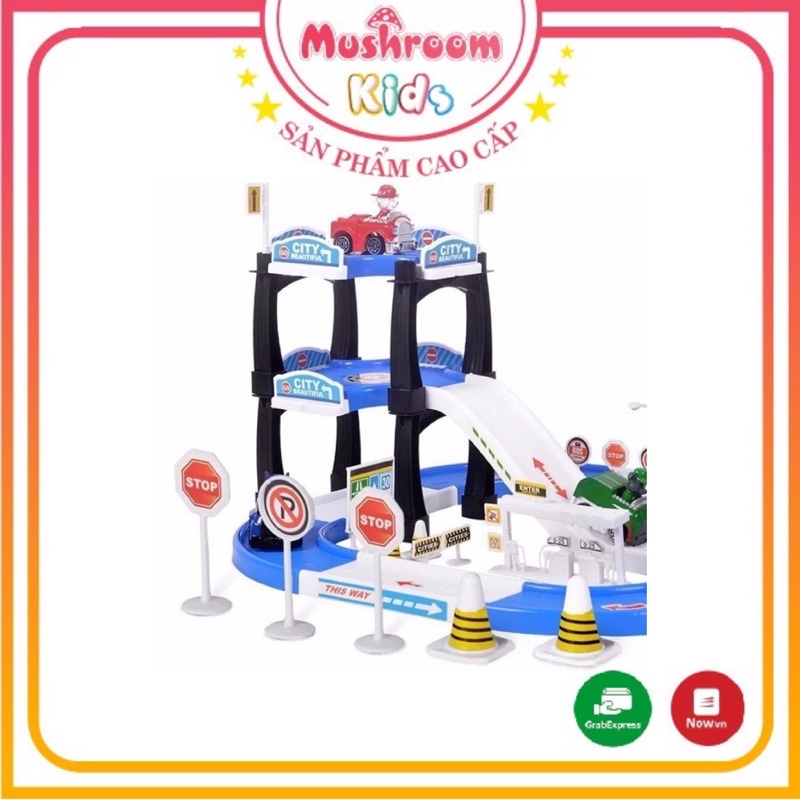 Đồ Chơi Lắp Ráp Mô Hình Bãi Đậu Xe Chó Cứu Hộ Paw Patrol Parking Lot Dành Cho Bé