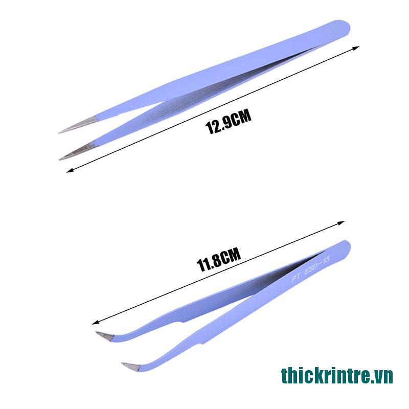 (Mới ^ _ ^ Nhíp Dán Công Cụ Sửa Chữa Bằng Thép Không Gỉ Nhỏ Gọn