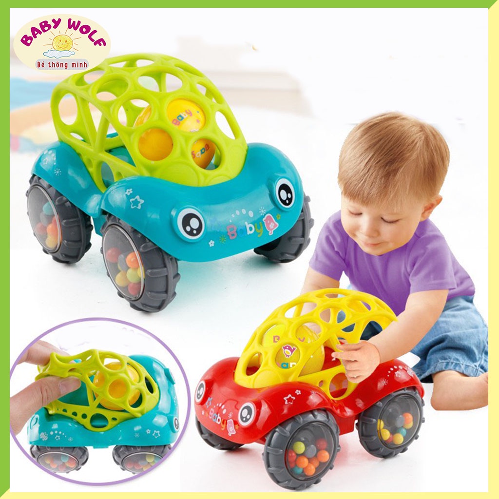 Xe oto đồ chơi bóng lắc mềm lúc lắc cho bé_ SP12