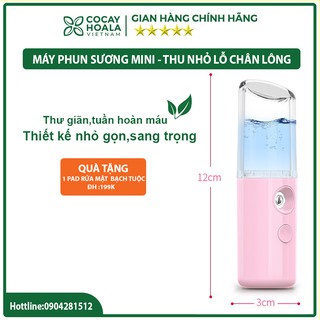Máy phun sương dưỡng ẩm - máy xịt khoáng mini dưỡng ẩm cho da thu nhỏ lỗ chân lông thư giãn