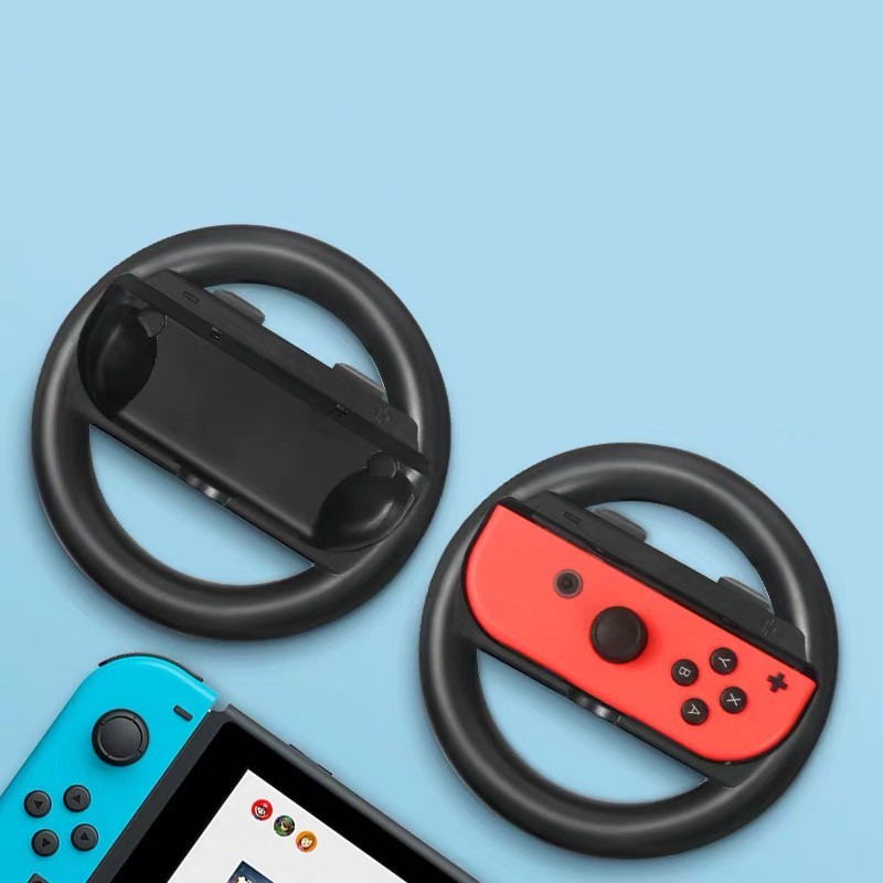 Lammcou JoyCon Controller Steering Wheel Hand Grip compatible with Nintendo Switch