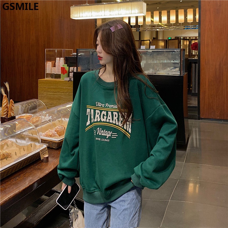 Áo Sweater In Chữ Màu Rời Mùa Thu Và Mùa Đông