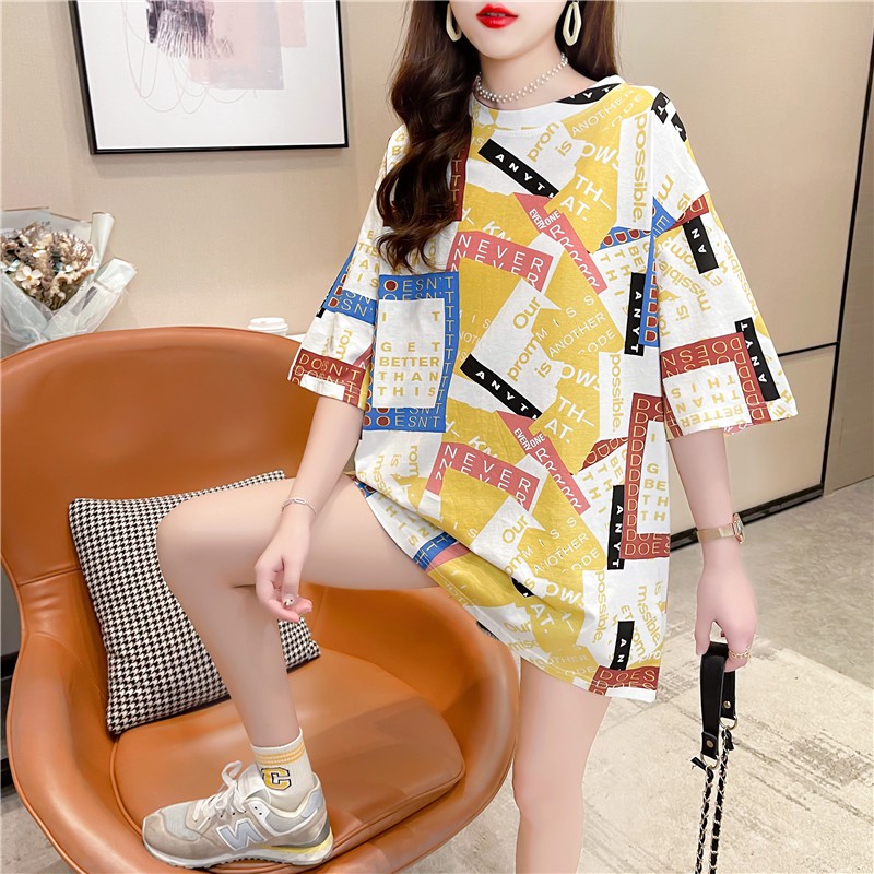 Áo Thun Ngắn Tay In Hình Phong Cách Hàn Quốc Thời Trang Hè 2021 Cho Nữ | BigBuy360 - bigbuy360.vn