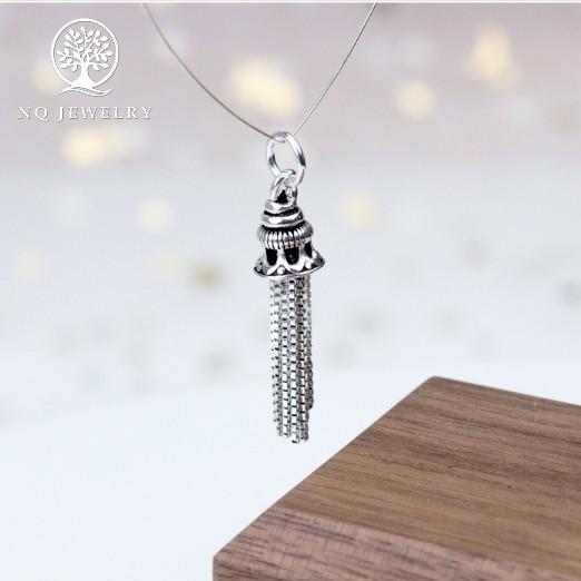 Charm bạc chuông tua rua treo - NQ Jewelry