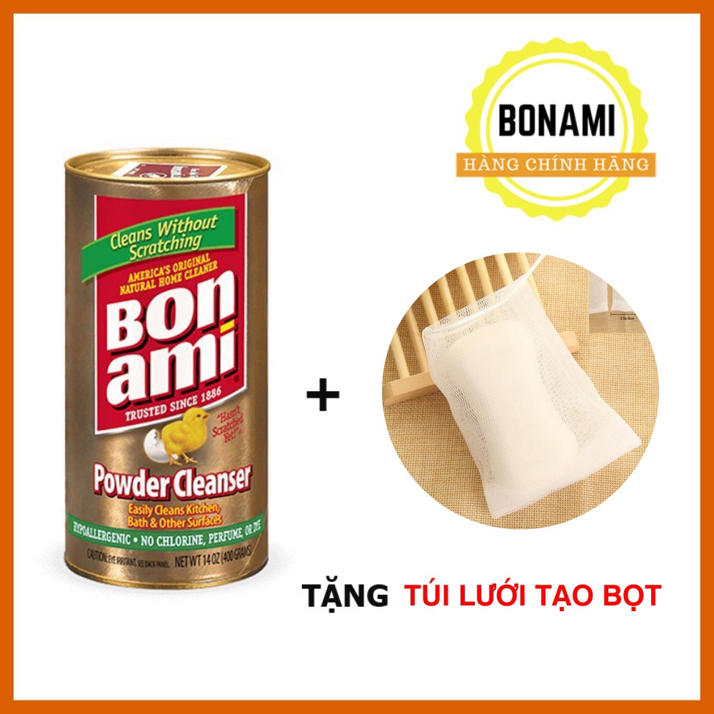 Bột Tẩy Rửa Đa Năng Sinh Học Bonami, Bột Làm Sạch Mọi Vết Bẩn, Bề Mặt, Nhập Khẩu Mỹ, Không Hoá Chất 400g