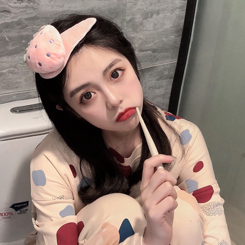 Kẹp tóc đính nơ in hình Pikachu/ trái cây dễ thương thời trang cho nữ