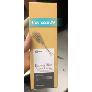 Sữa rửa mặt trắng da giảm nếp nhăn benew brown rice 100ml