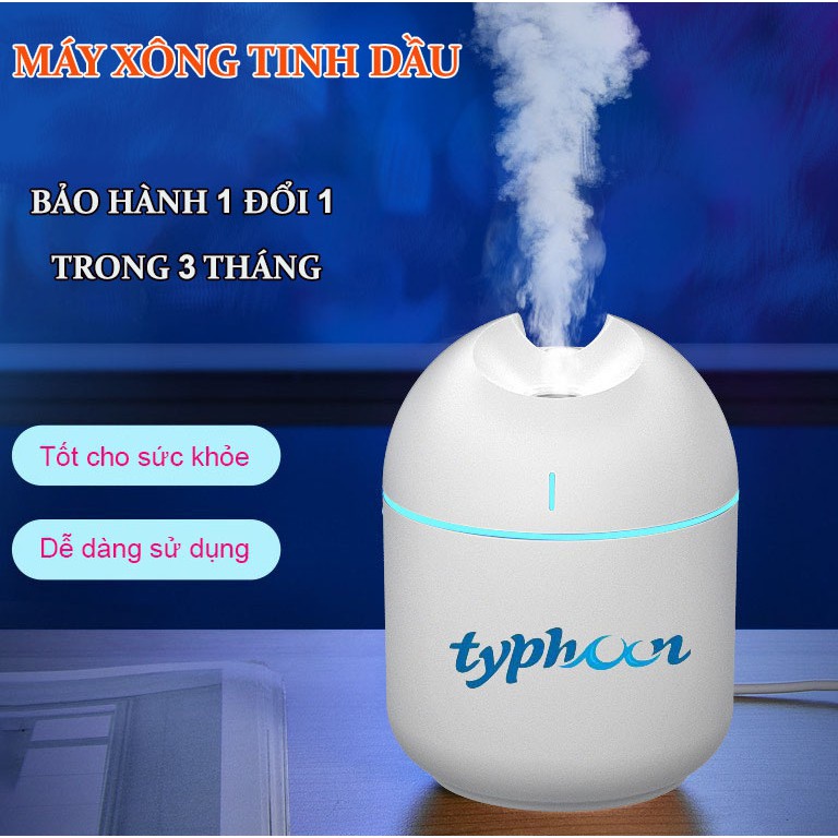 Máy Phun Sương Tạo Ẩm, Máy Xông Tinh Dầu  2 Chế Độ Phun Dung Tích 250ml