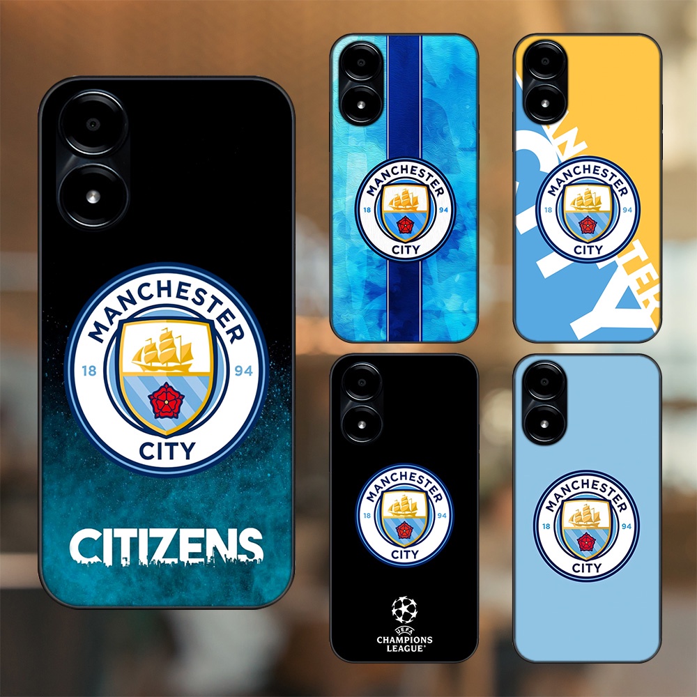 Ốp lưng Vivo Y02s viền đen in hình Manchester City MC