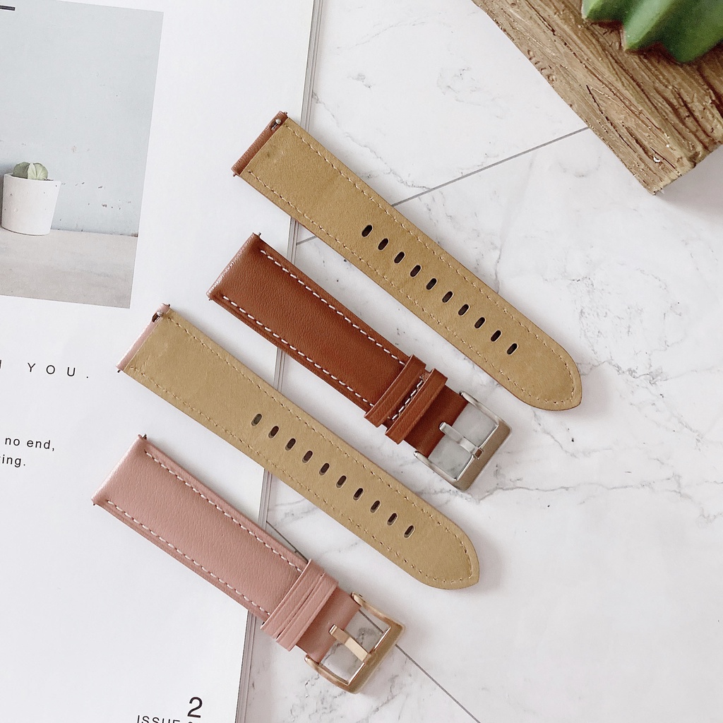 Dây Đeo Bằng Da Thời Trang Cho Đồng Hồ Thông Minh Huami Amazfit Gts 2e GTS2 mini GTS3