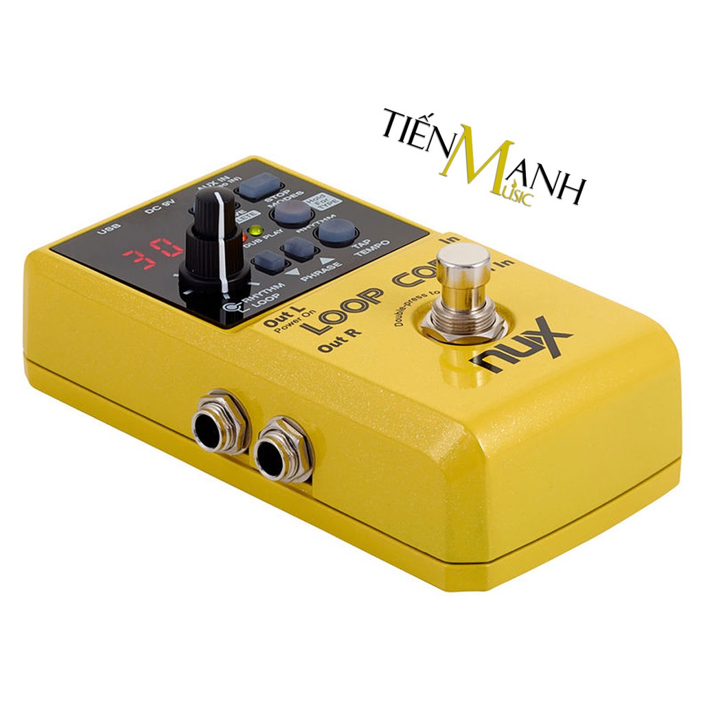 Phơ Guitar tạo vòng lặp Nux Loop Core Effect Pedal (Bàn đạp Looper Fuzz - Thời gian ghi âm 6h) - Chính Hãng