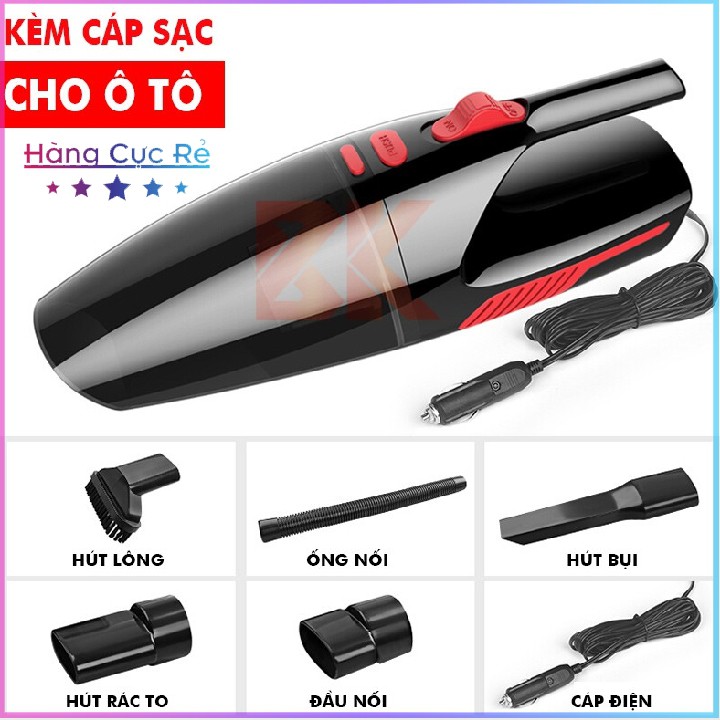 Máy hút bụi cầm tay 120W mini cao cấp VC-HCR120 FREESHIP Máy hút bụi xe hơi ô tô - Lỗi 1 đổi 1 -Shop Hàng Cực Rẻ