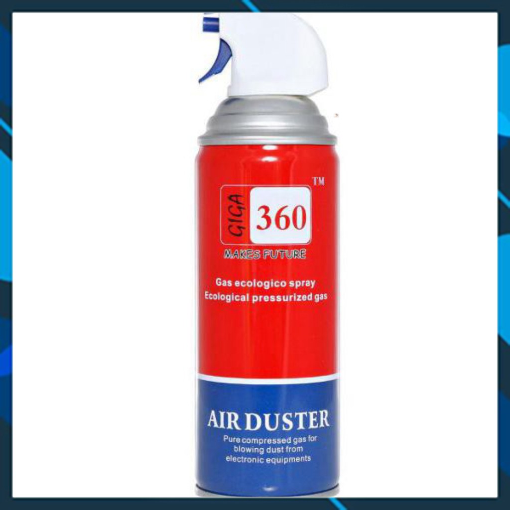 Bình xịt bụi khí nén Air Duster vệ sinh Laptop Máy Tính (Xả Kho) Nước Lau Giga 360.NLG .n