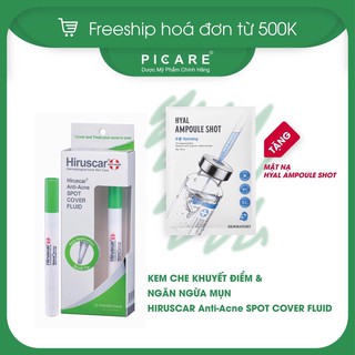 Kem che khuyết điểm và ngăn ngừa mụn Hiruscar Anti Acne Spot Cover Fluid