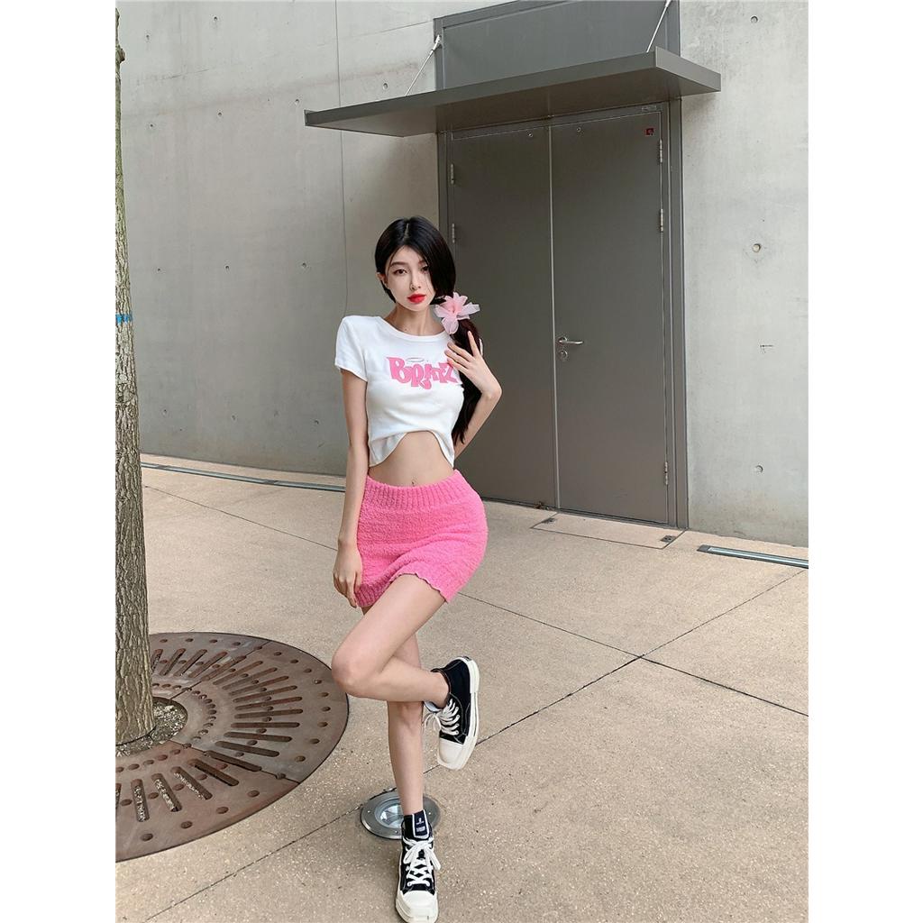 Áo Thun Dáng Ôm Cổ Tròn Ngắn Tay In Hình Thời Trang Cá Tính 61750