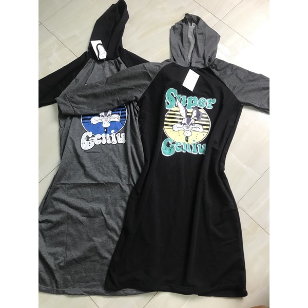 Video thật-Váy xuông dáng dài/Váy hoodie dáng dài/Váy bầu dài tay có mũ | BigBuy360 - bigbuy360.vn