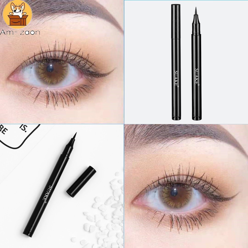 Bút Kẻ Mắt Dạng Lỏng Ba Chiều Màu Đen Lâu Trôi Chống Thấm Nước Chống Mồ Hôi Không Phai Màu