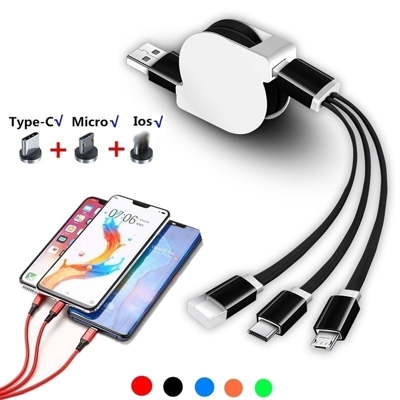 Dây Cáp Sạc KEBIDUMEI Với Cổng Micro USB/Type-C/3 Trong 1 Tiện Dụng Cho ĐT 1M