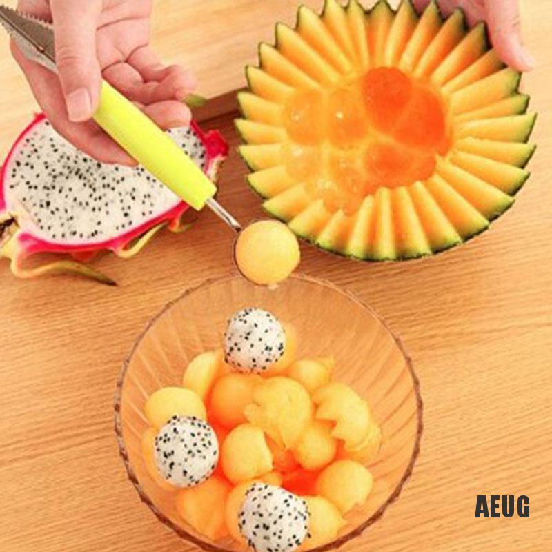 Muỗng múc dưa hấu có đầu dao khắc làm thủ công