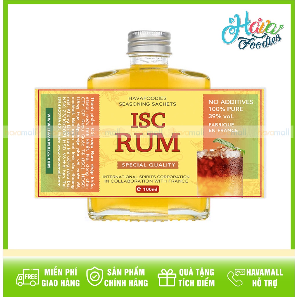 Tinh Chất R.ượu Rum - Flavoring Rum Extract