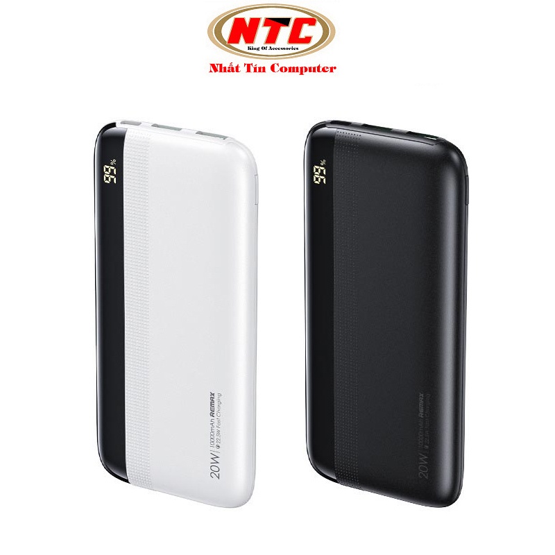 Pin dự phòng sạc nhanh Remax RPP-293 Kiren Series 10000mAh an toàn đi máy bay - hỗ trợ QC 22.5W và PD 20W (2 màu)