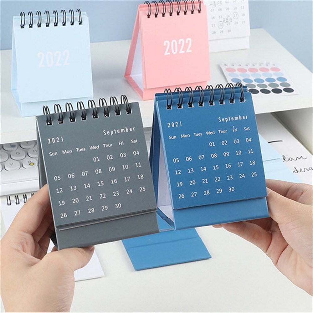 Lịch để bàn 2022 decor để bàn làm việc kèm sticker dán ghi chú note quan trọng bắt đầu từ 09/2021 đến 12/2022 - VP040