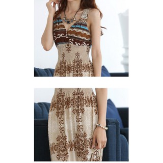 Đầm Maxi Thun Lụa Mềm Mại (Free Size)