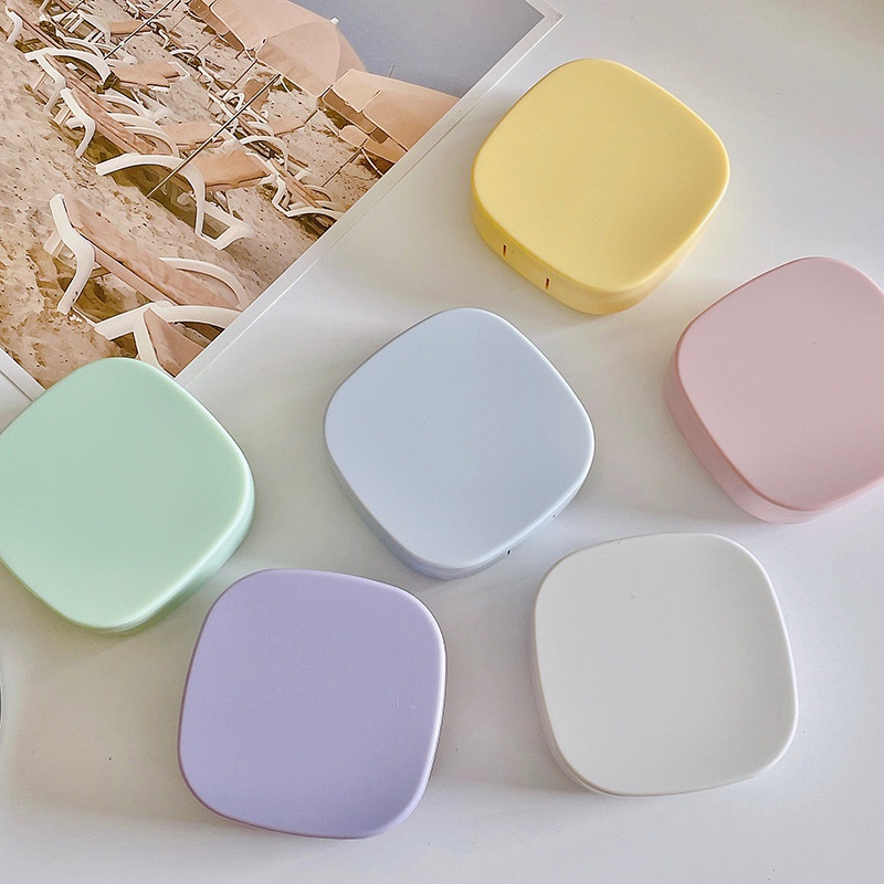 Hộp đựng lens 6 màu PASTEL trơn nhẹ nhàng xinh xắn | Hộp đựng kính áp tròng