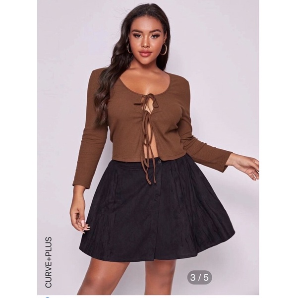 ÁO KHOÁC CROP THẮT NƠ BIGSIZE TỚI 100Kg