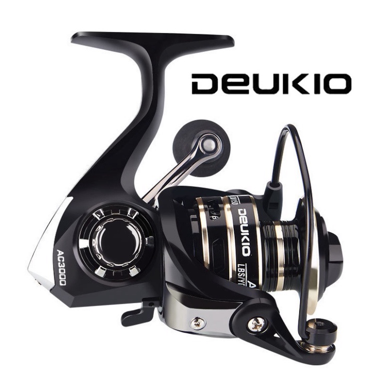Máy Câu Cá Kim Loại Chính hãng Deukio AC 2-7000 Chất Liệu Kim Loại Cao Cấp Đồ Câu Việt Bắc