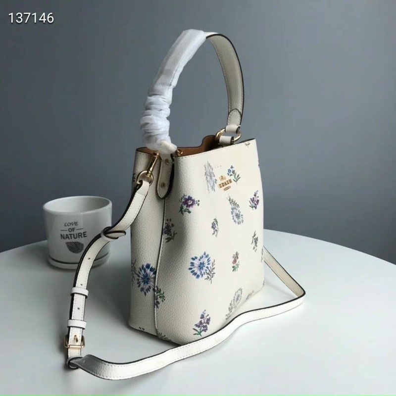 Túi Bucket màu hoa