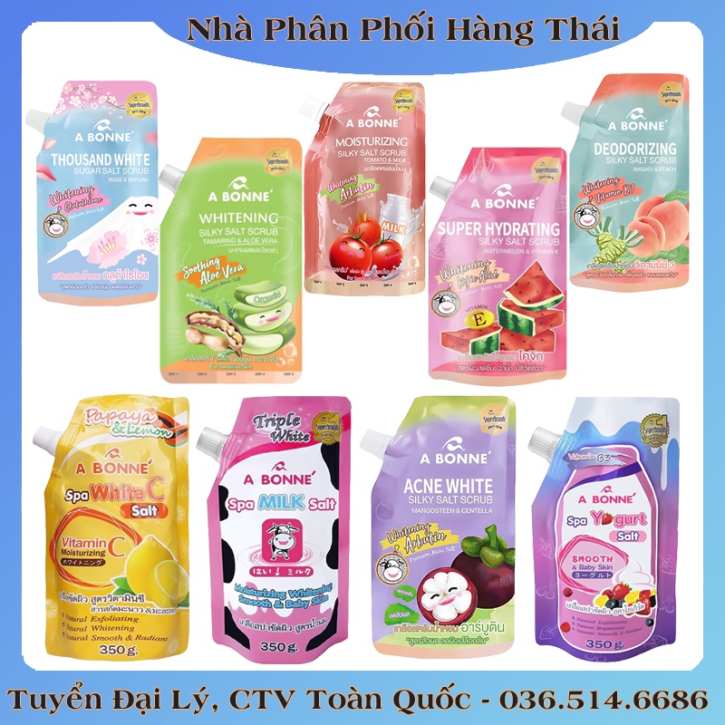 Muối tắm tẩy tế bào chết Sữa Bò Abonne Spa Milk Salt - Hàng Thái Đủ Bill