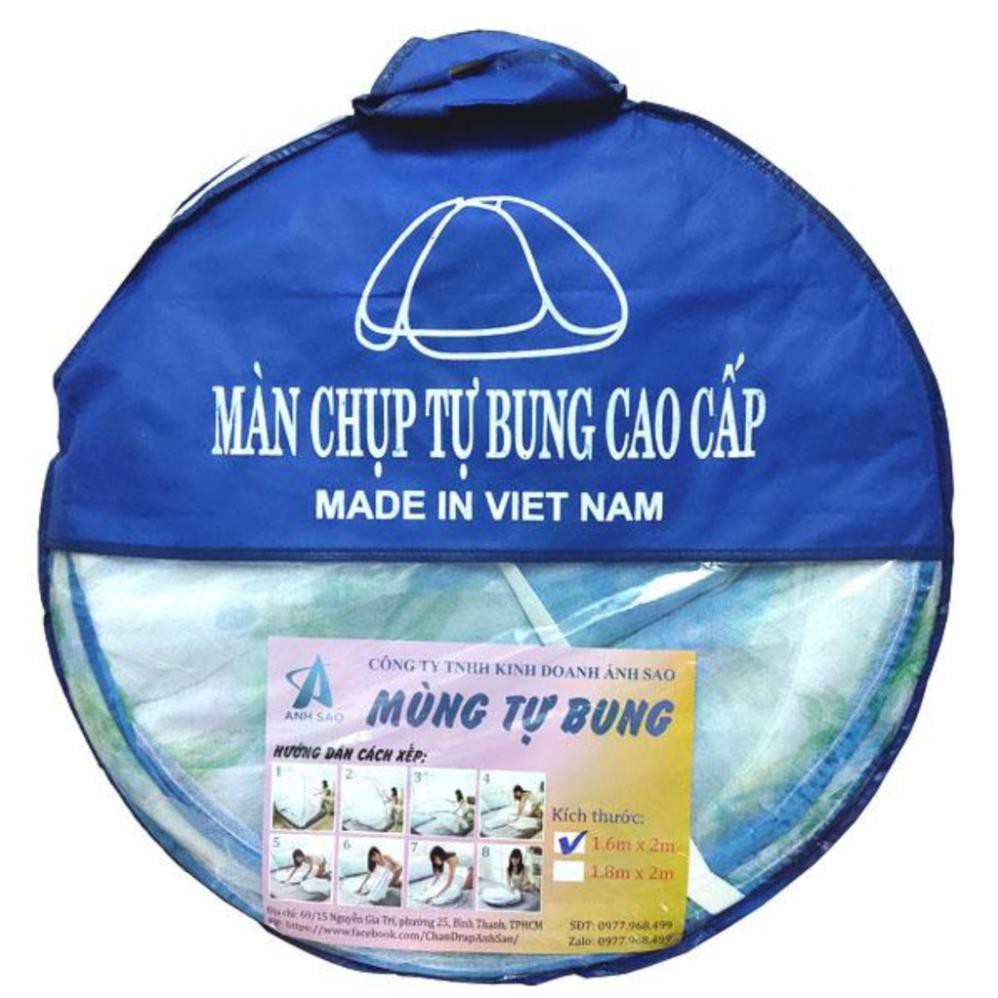 Màn Khung 💖FREESHIP💖 Màn chụp tự bung, mùng chụp di động chống muỗi hiệu quả | Hàng việt nam cao cấp