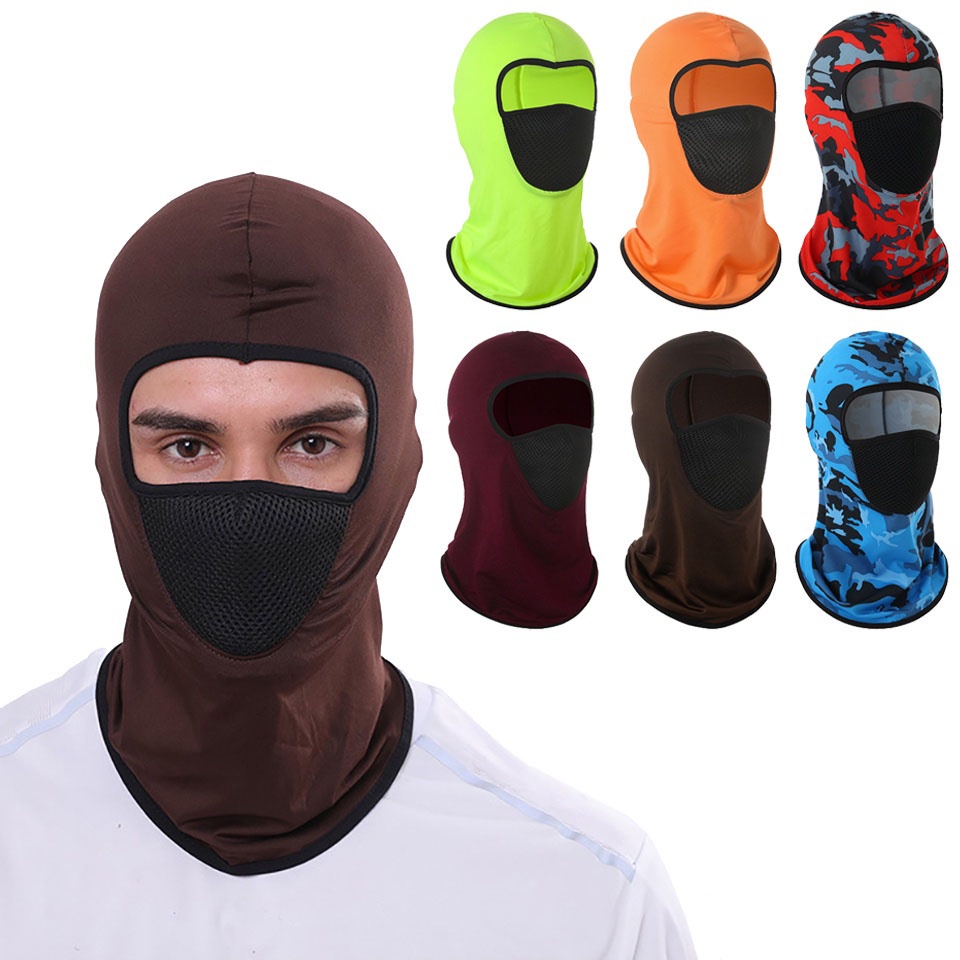 Vỏ Trùm Mặt Bằng Lụa Lạnh Chống Nắng Cho Hoạt Động Ngoài Trời