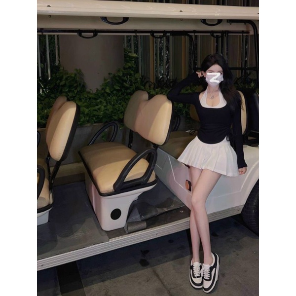 2FASHIONISTA CHÂN VÁY xếp ly tennis  phối áo kiểu