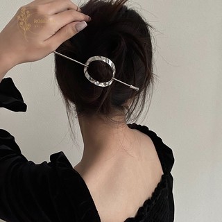 Trâm cài tóc kim loại kiểu hình học đơn giản phối trâm cài thời trang Hàn Quốc cho nữ