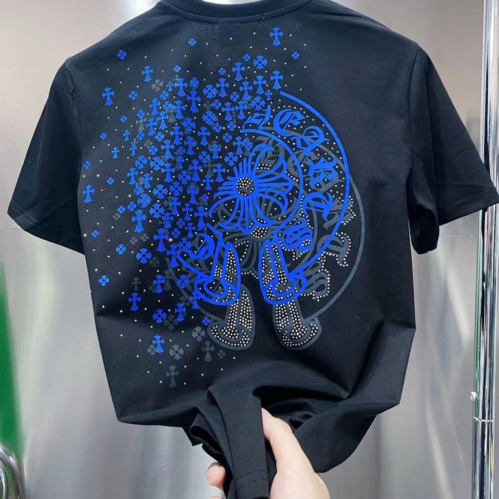 Áo Thun Cotton Ngắn Tay In Họa Tiết Thời Trang Cho Nam Nữ