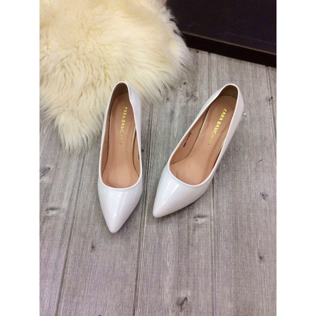 Giày cao gót nữ da bóng siêu hót lên chân cực điệu đà