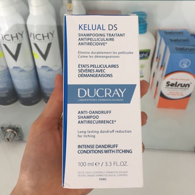Dầu gội giảm gàu nặng Kelual DS Shampoo - Ducray