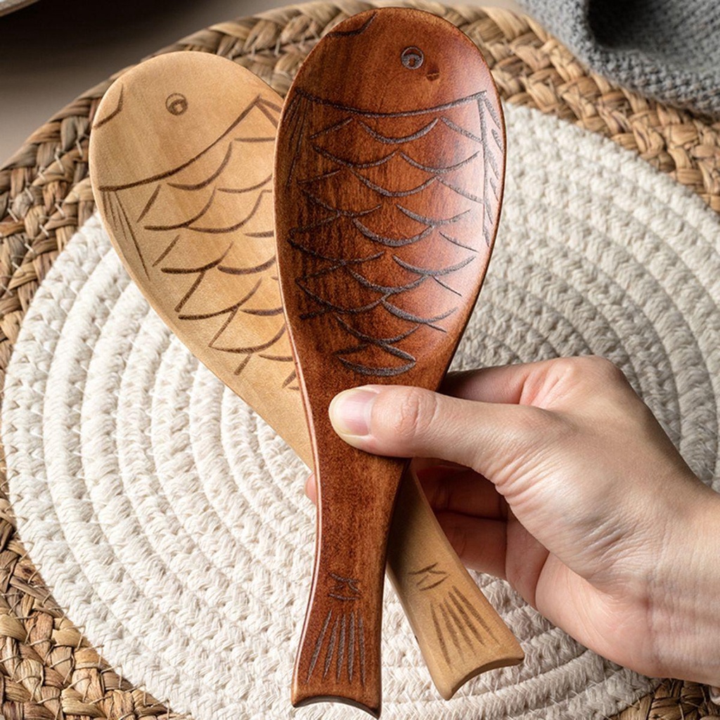 Muỗng Nấu Cơm Bằng Gỗ Thân Thiện Với Môi Trường Dễ Vệ Sinh