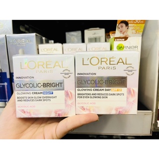 Kem dưỡng sáng da mờ thâm nám Glycolic Bright L'Oreal Paris 50ml