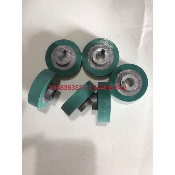 Quả lô cao su máy hàn liên tục, quả lô cao su màu xanh màu đen